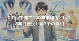 ZIP山下健二郎の卒業理由とは？8年目続投と第2子の真相
