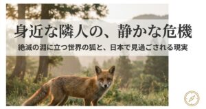 絶滅危惧種の狐たち：世界の現状と日本で忍び寄る静かな危機