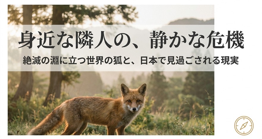 絶滅危惧種の狐たち：世界の現状と日本で忍び寄る静かな危機