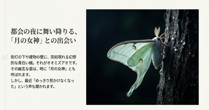 オオミズアオは絶滅危惧種？東京では希少な幸運の蛾の真実