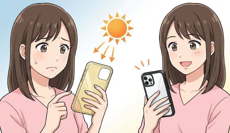 クリアケースの黄ばみ対策