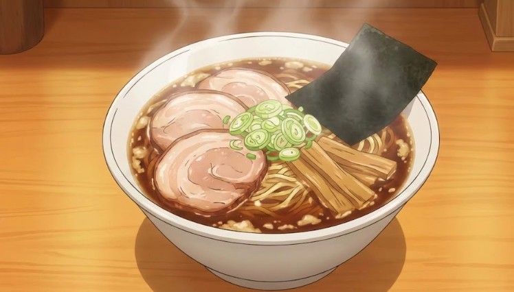 看板メニューのしあわせラーメン