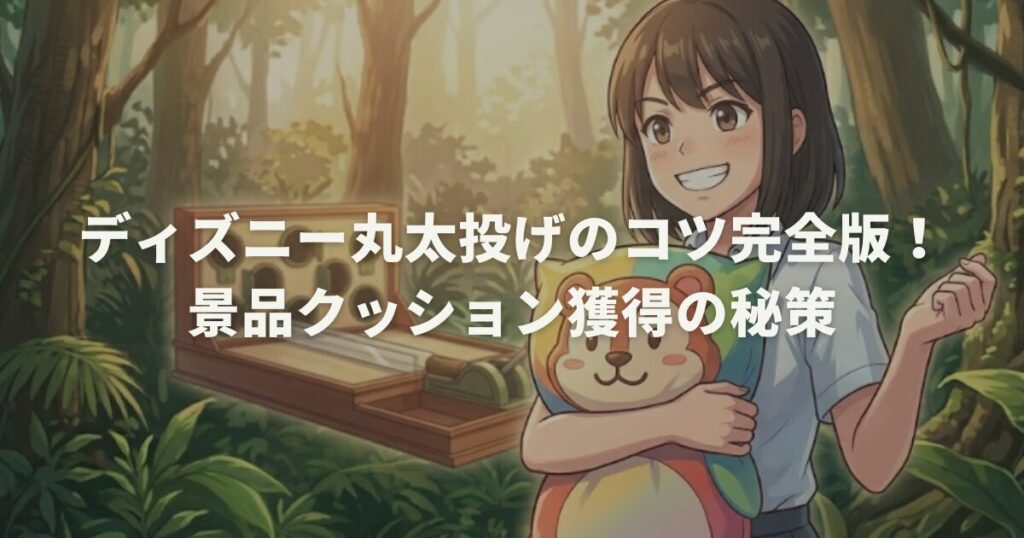 ディズニー丸太投げのコツ完全版！景品クッション獲得の秘策