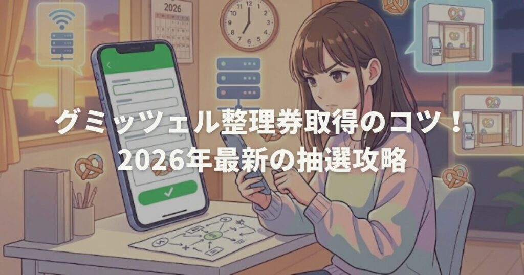 グミッツェル整理券取得のコツ！2026年最新の抽選攻略