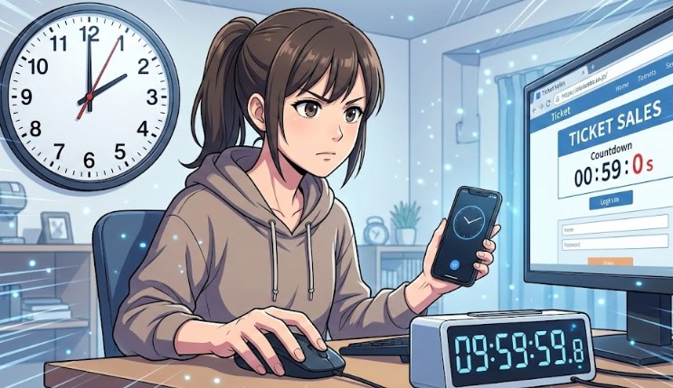 発売0秒のリロードと正確な時刻同期の重要性