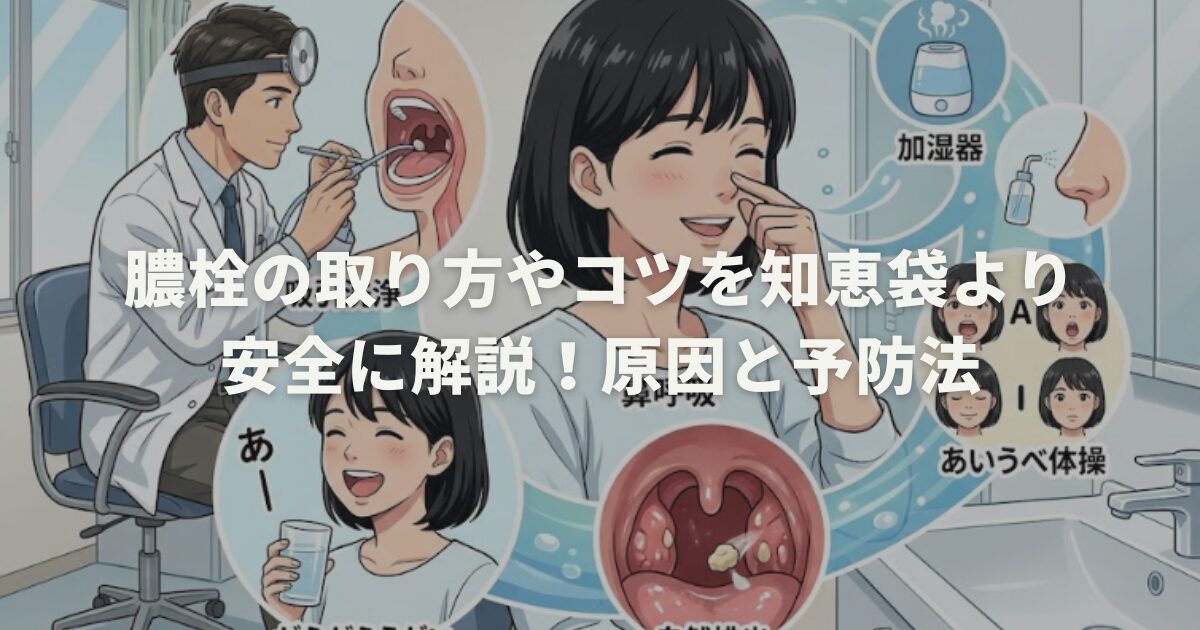 膿栓の取り方やコツを知恵袋より安全に解説!原因と予防法