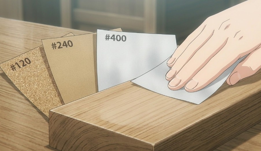 塗装前の仕上げに必須なサンドペーパーの番手