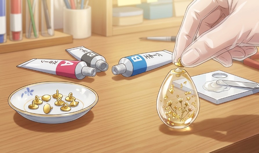 接着剤で貼り付けるヒートンの活用