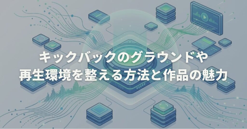 キックバックのグラウンドや再生環境を整える方法と作品の魅力