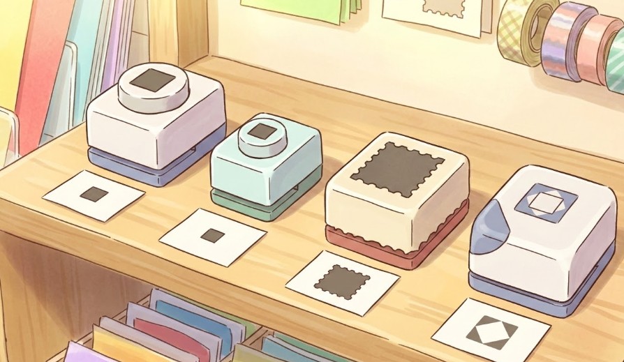 セリアで見つかる四角いクラフトパンチの種類