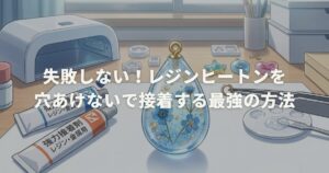失敗しない！レジンヒートンを穴あけないで接着する最強の方法