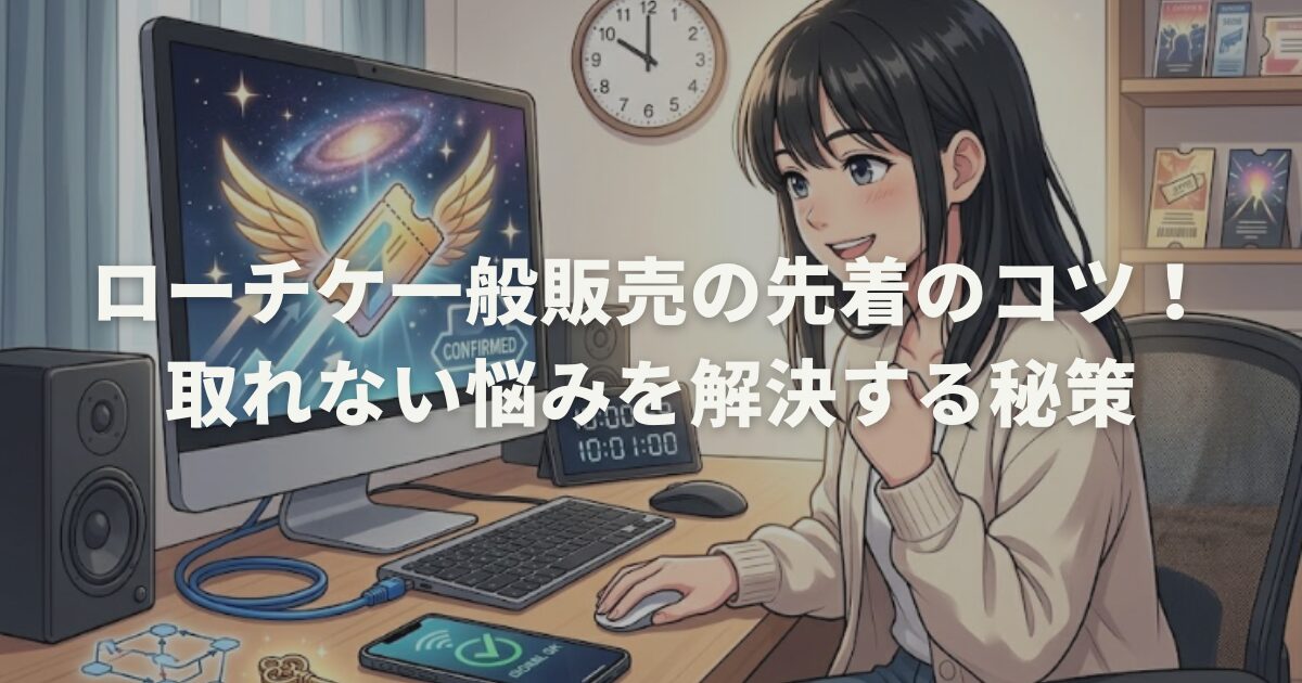 ローチケ一般販売の先着のコツ！取れない悩みを解決する秘策