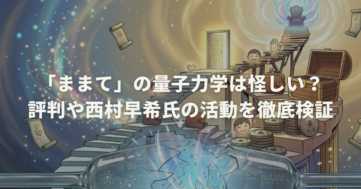 「ままて」の量子力学は怪しい？評判や西村早希氏の活動を徹底検証