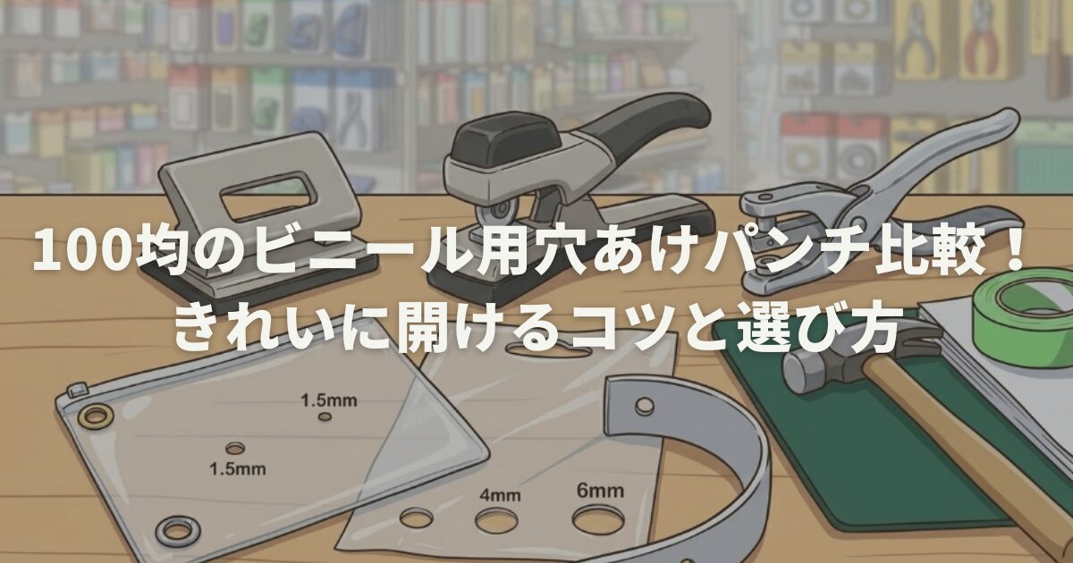 100均の穴あけパンチで四角を作る！売り場や代用法を解説