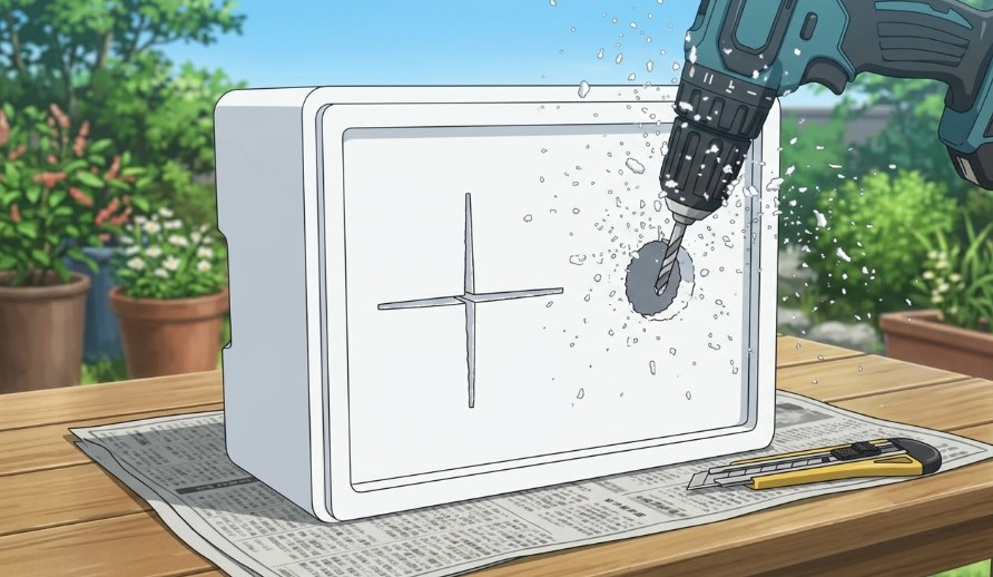 カッターやドリルでの削り方