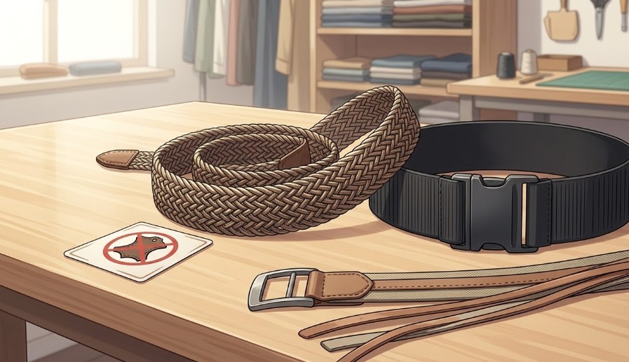 メッシュベルトなど穴あけができない種類