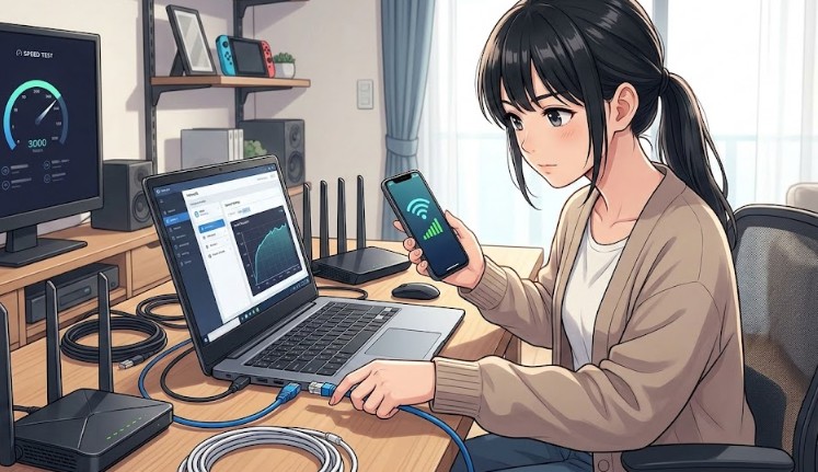 ネット速度を最大化する有線LANと5G回線の選択