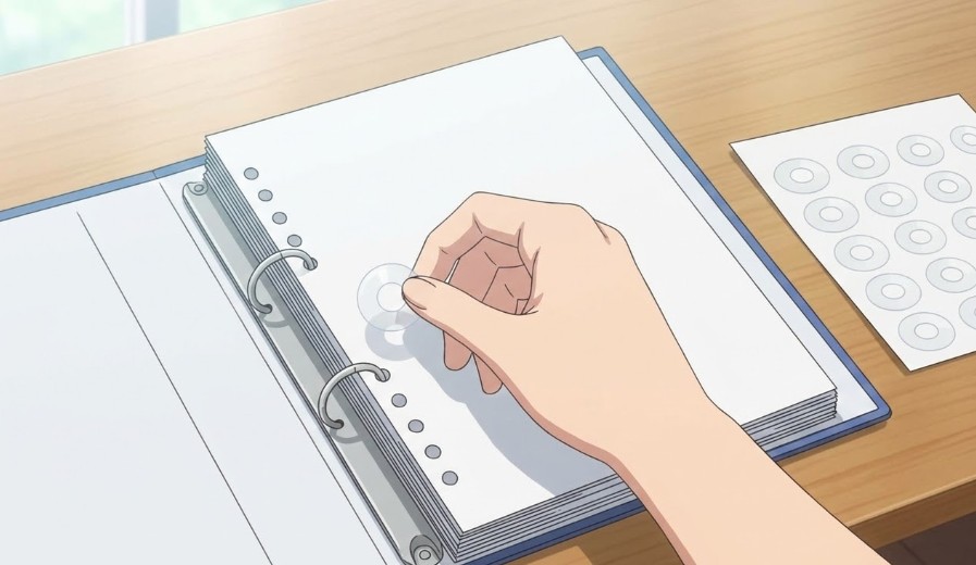 穴の強度をアップする補強シールの活用術